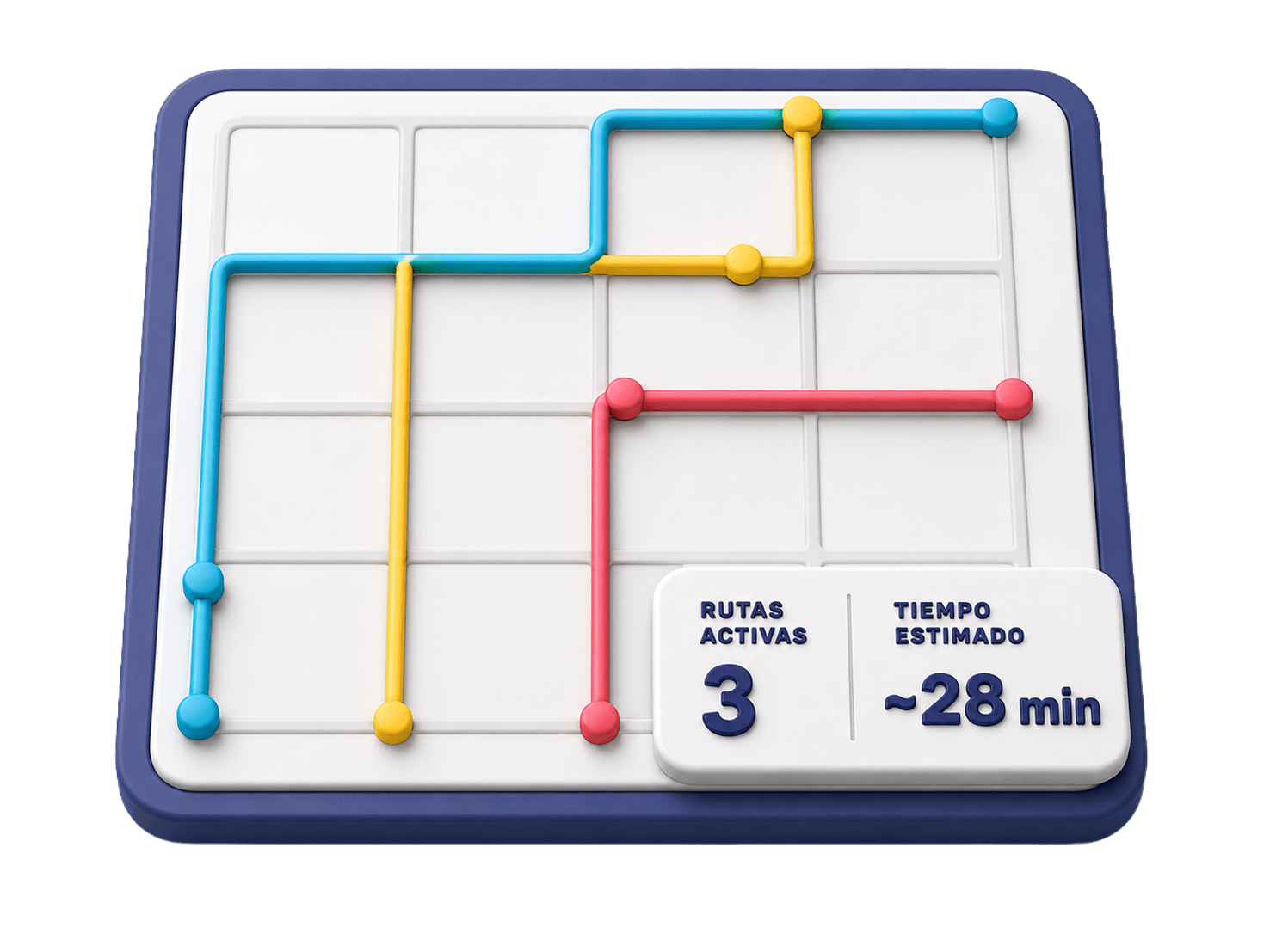 Dashboard de rutas de Rapiboy